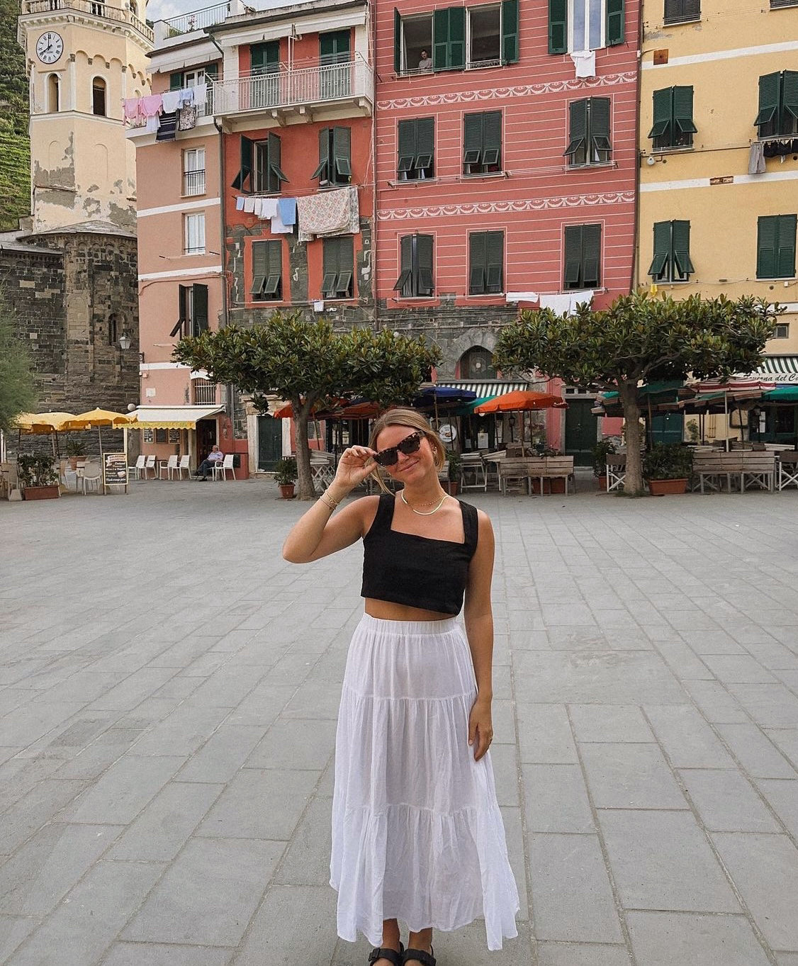 Quincy Linen Crop Top