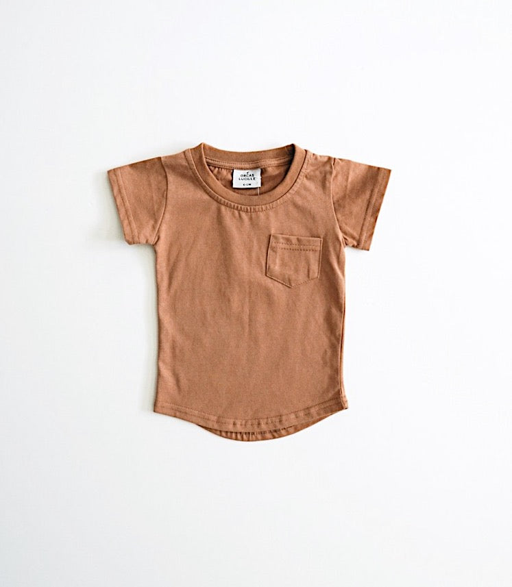 Curved Hem Pocket Tee