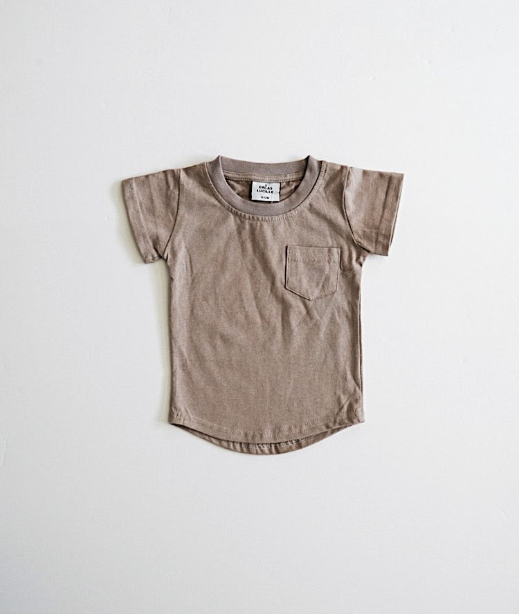 Curved Hem Pocket Tee