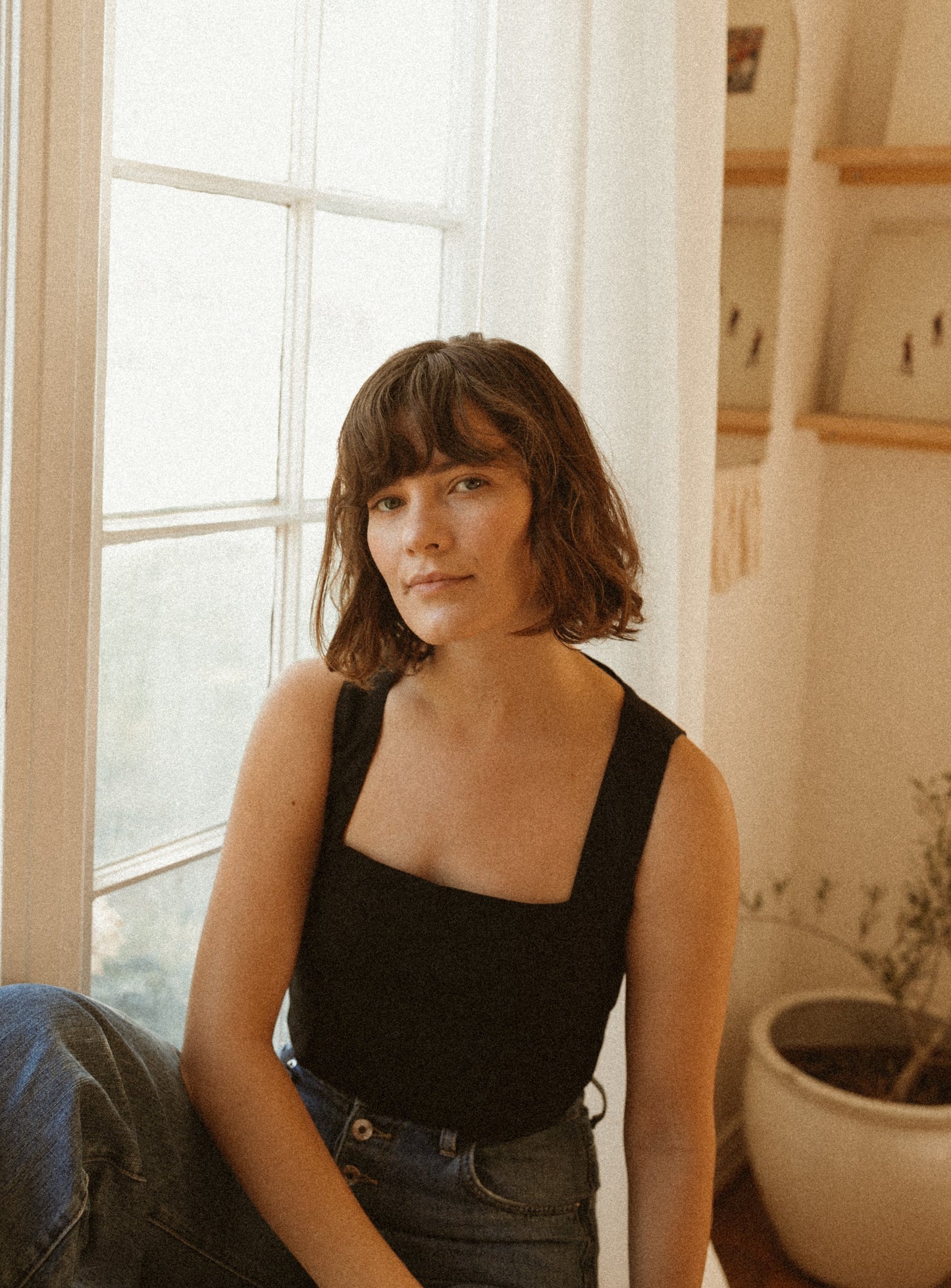 Quincy Linen Crop Top