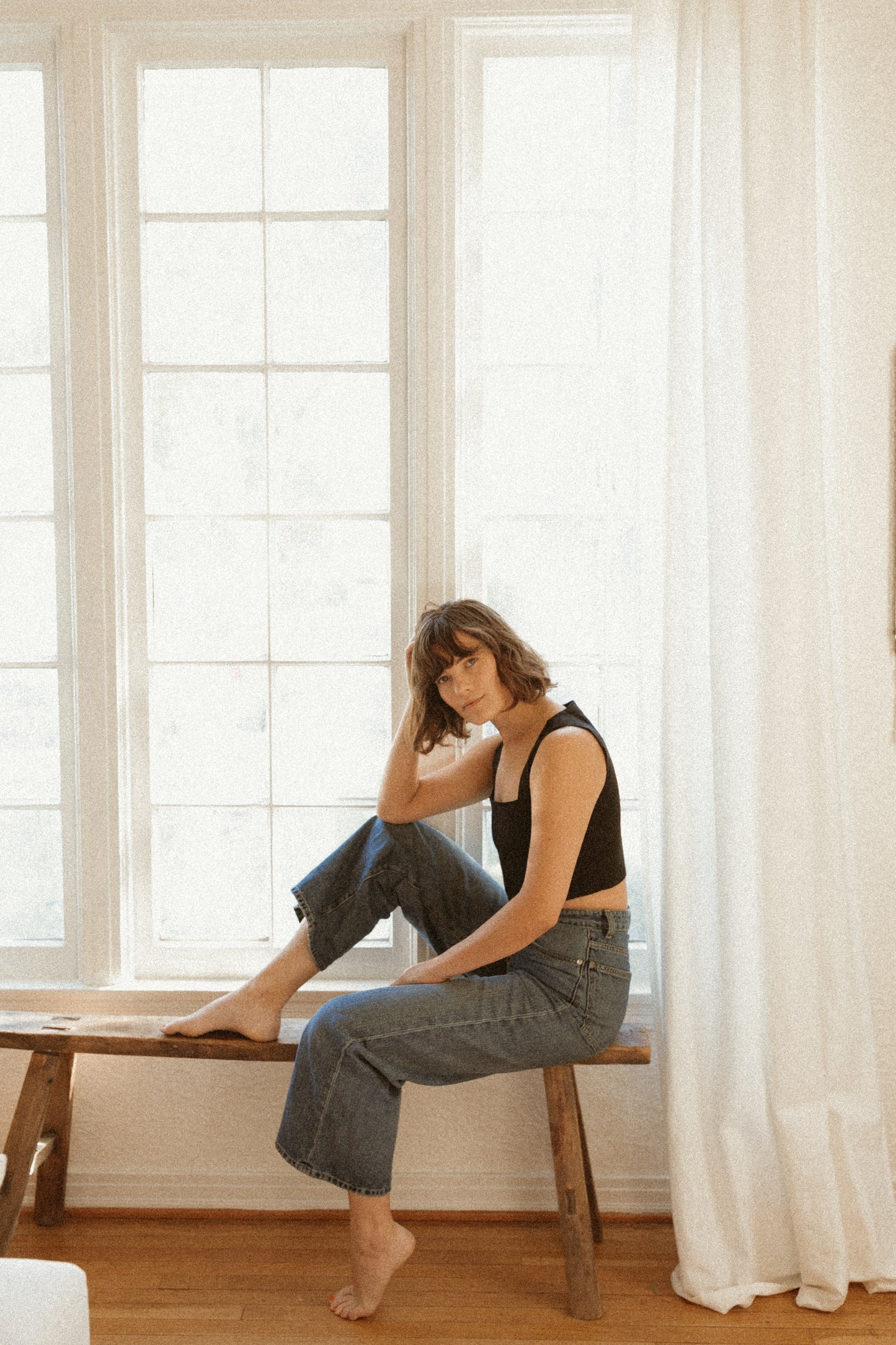 Quincy Linen Crop Top