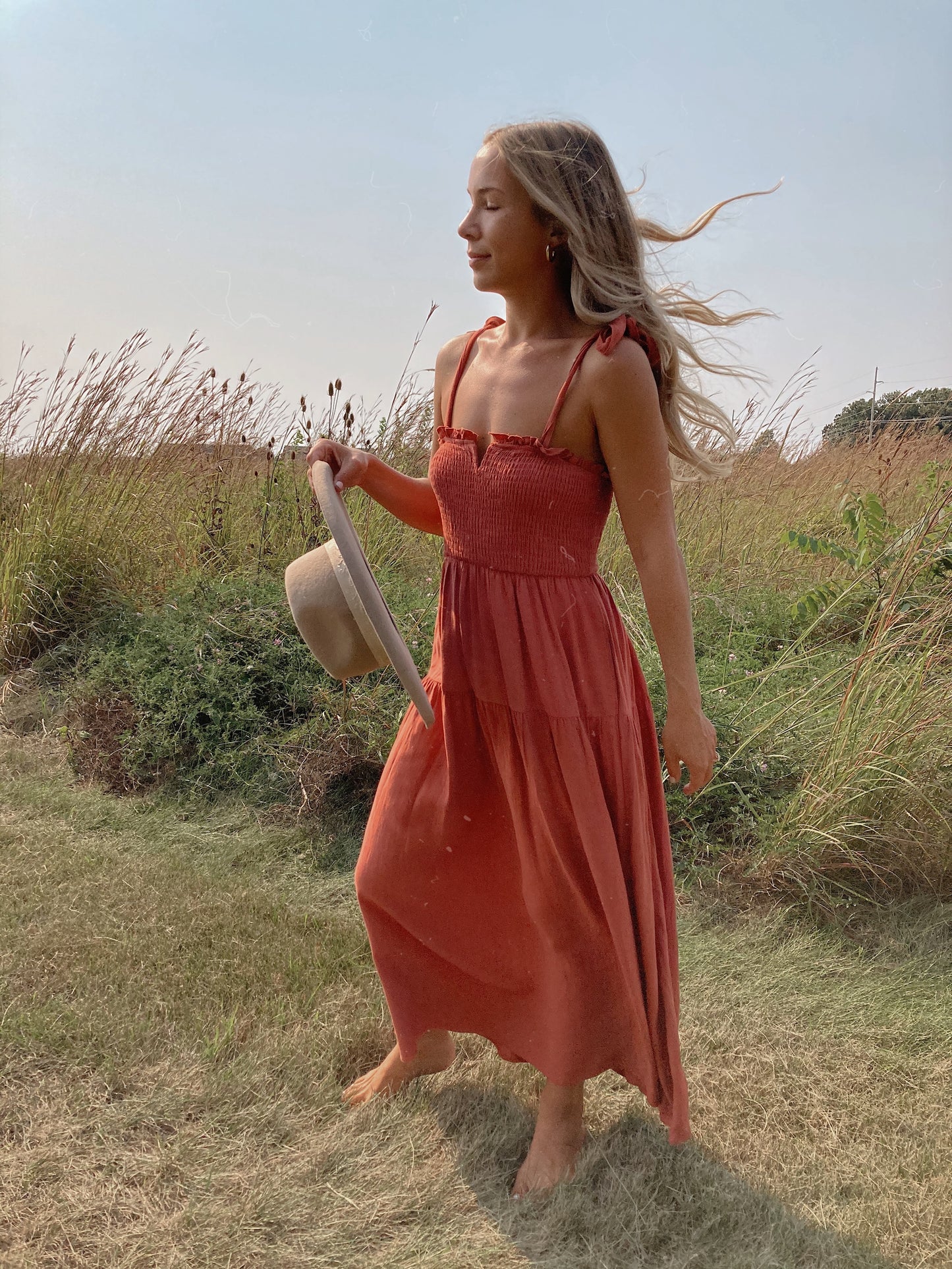 Wren Smocked Midi Dress