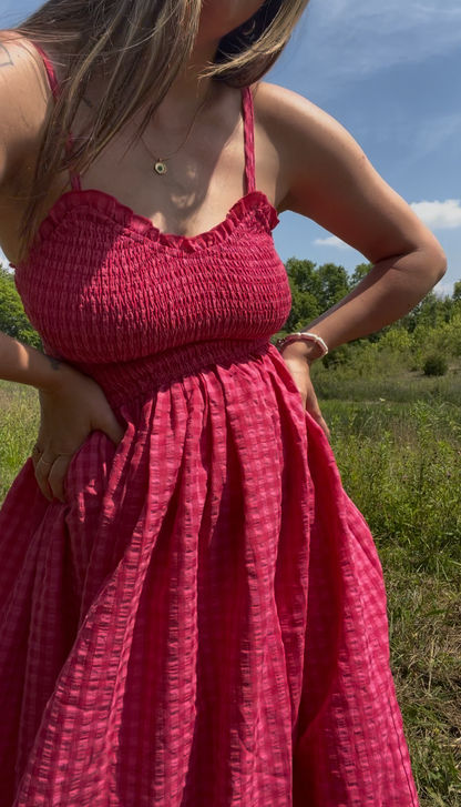 Della Gingham Dress