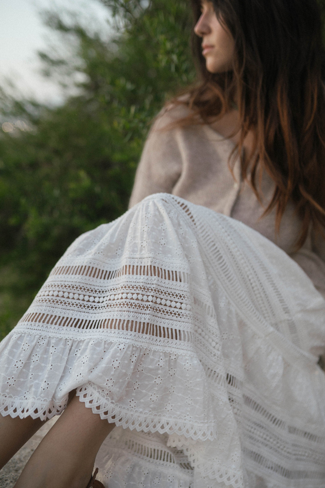 Florence Lace Maxi Skirt