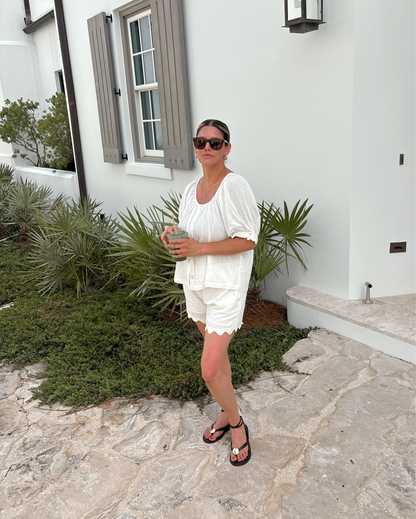 Marina Scallop Top