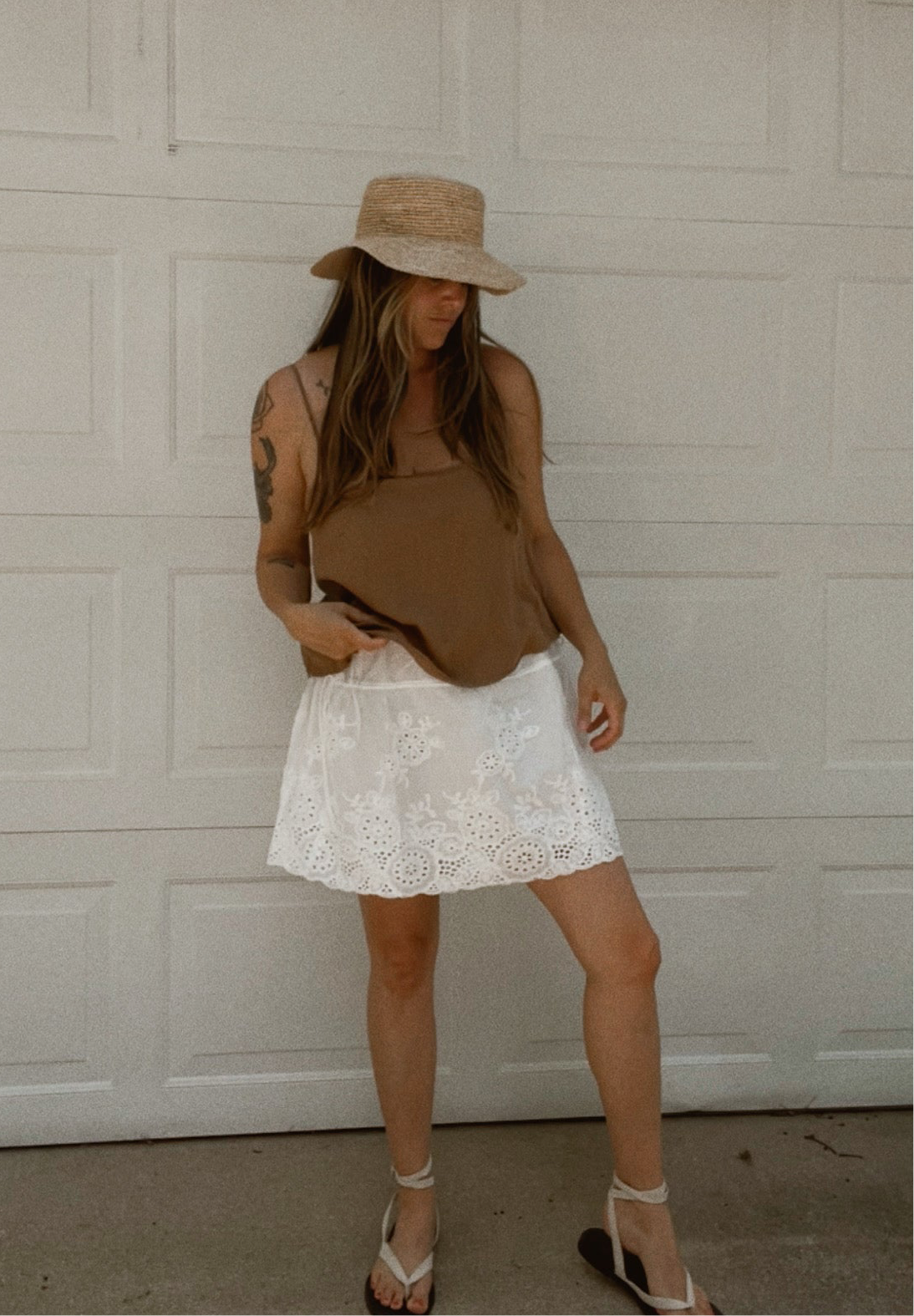 Felicity Eyelet Mini Skirt