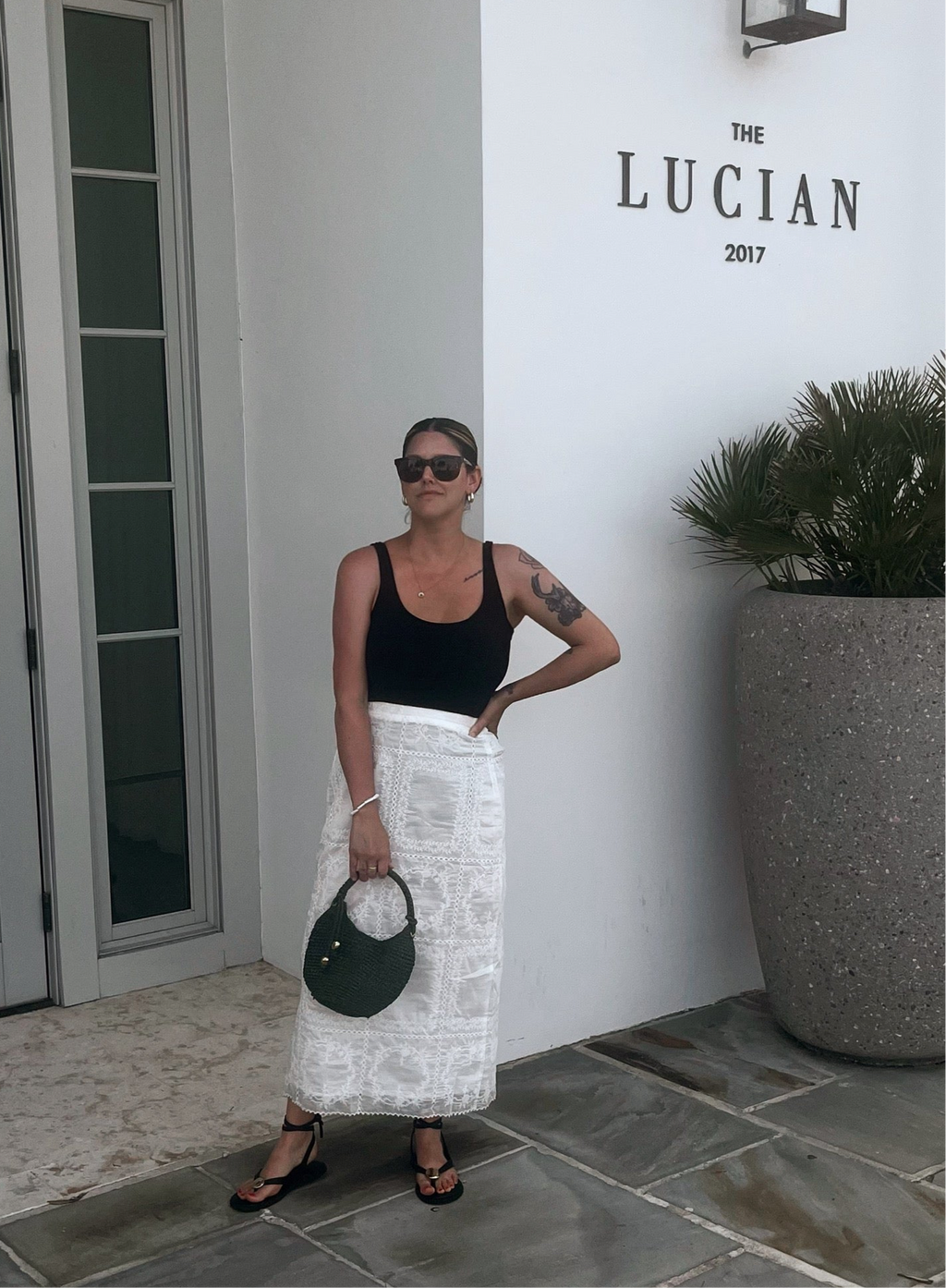 Emerson Cotton Eyelet Skirt