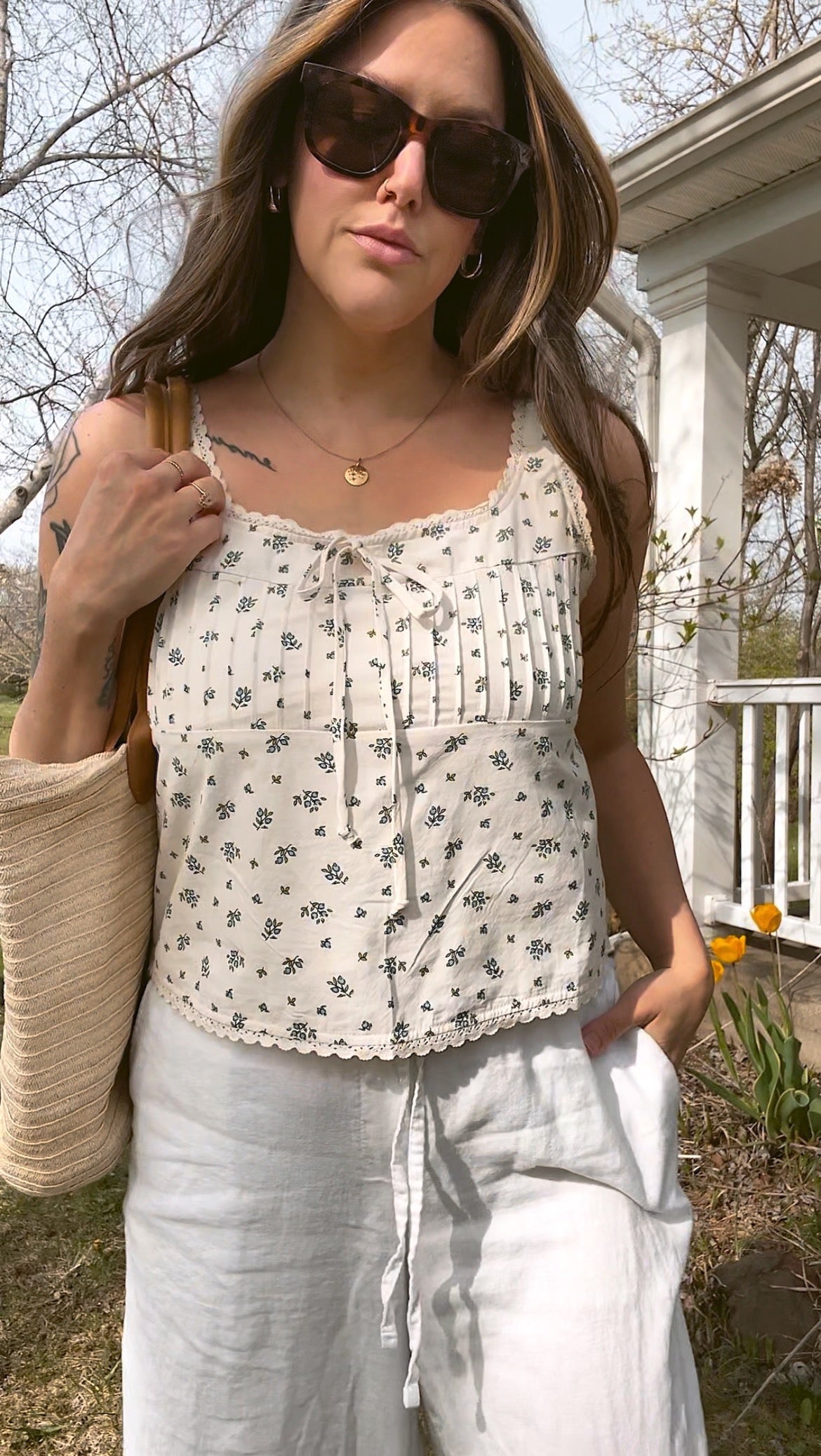 Flora Cotton Top