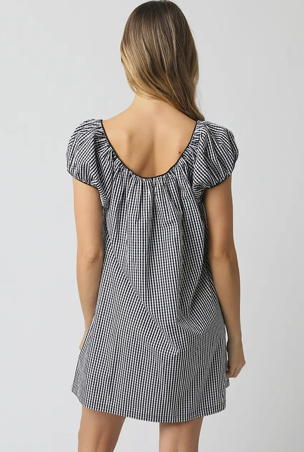 Riley Gingham Mini Dress