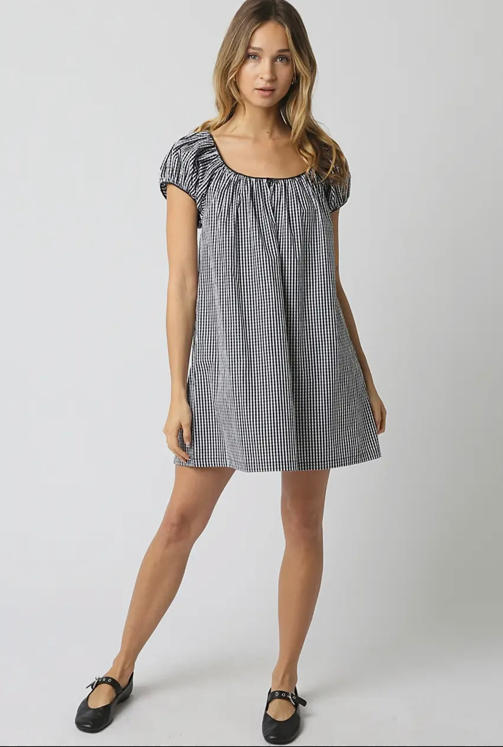 Riley Gingham Mini Dress