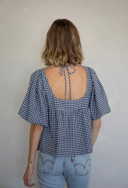 The Janie Gingham Top