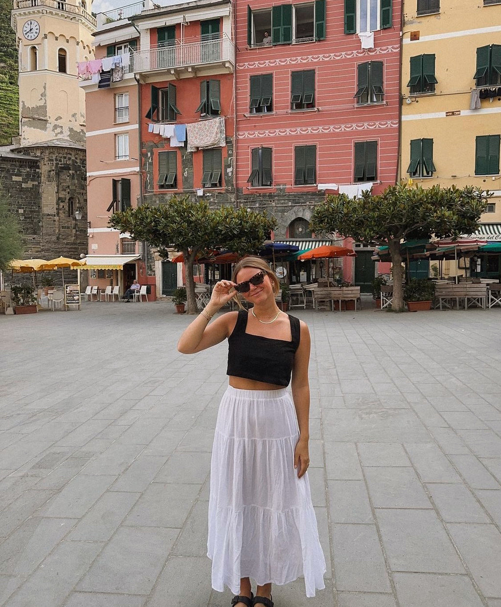 Quincy Linen Crop Top