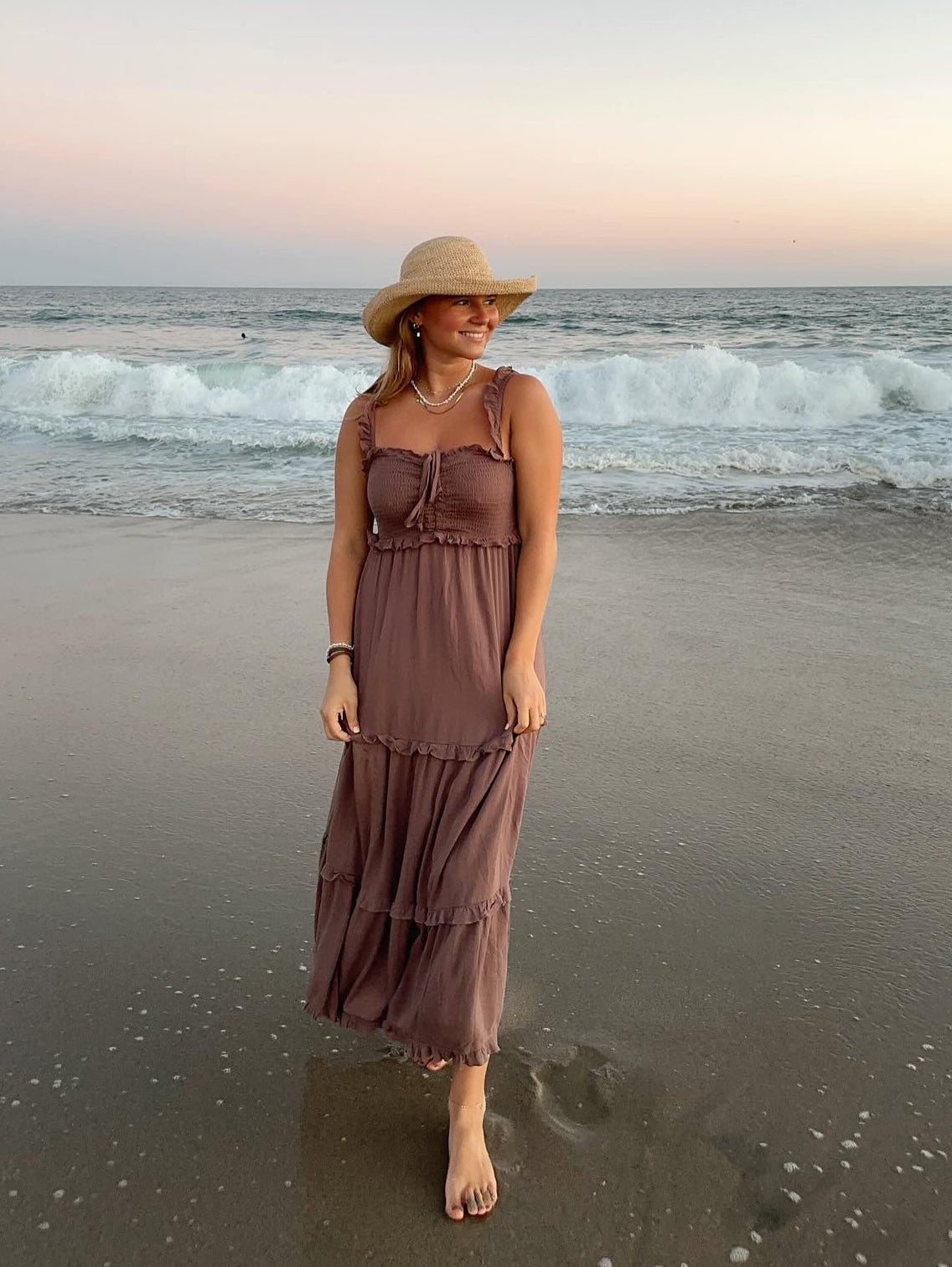 poppy maxi dress Poppy Ruffled Maxi Dress – Native Bohème