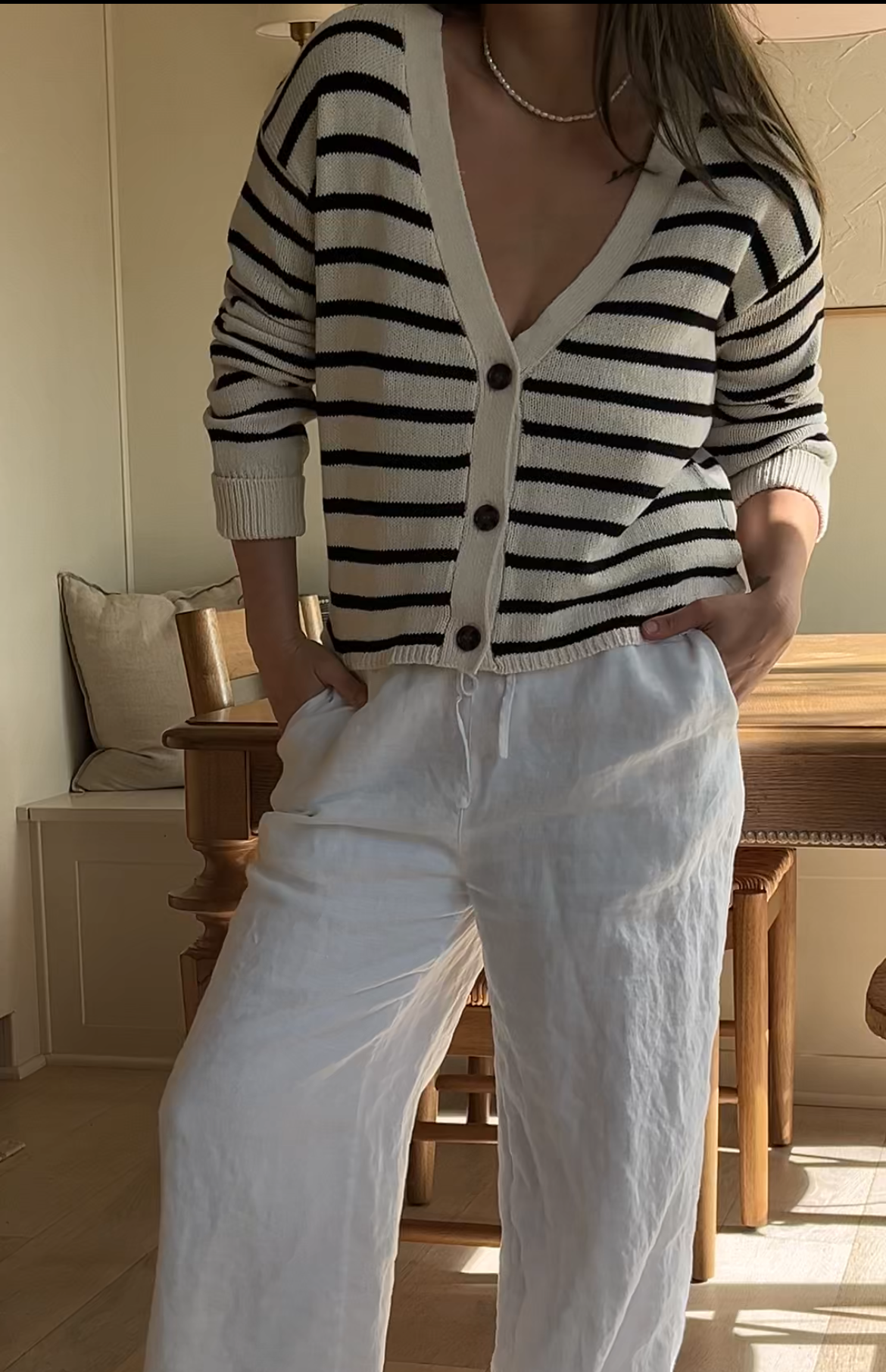 Palmer Striped Cardigan