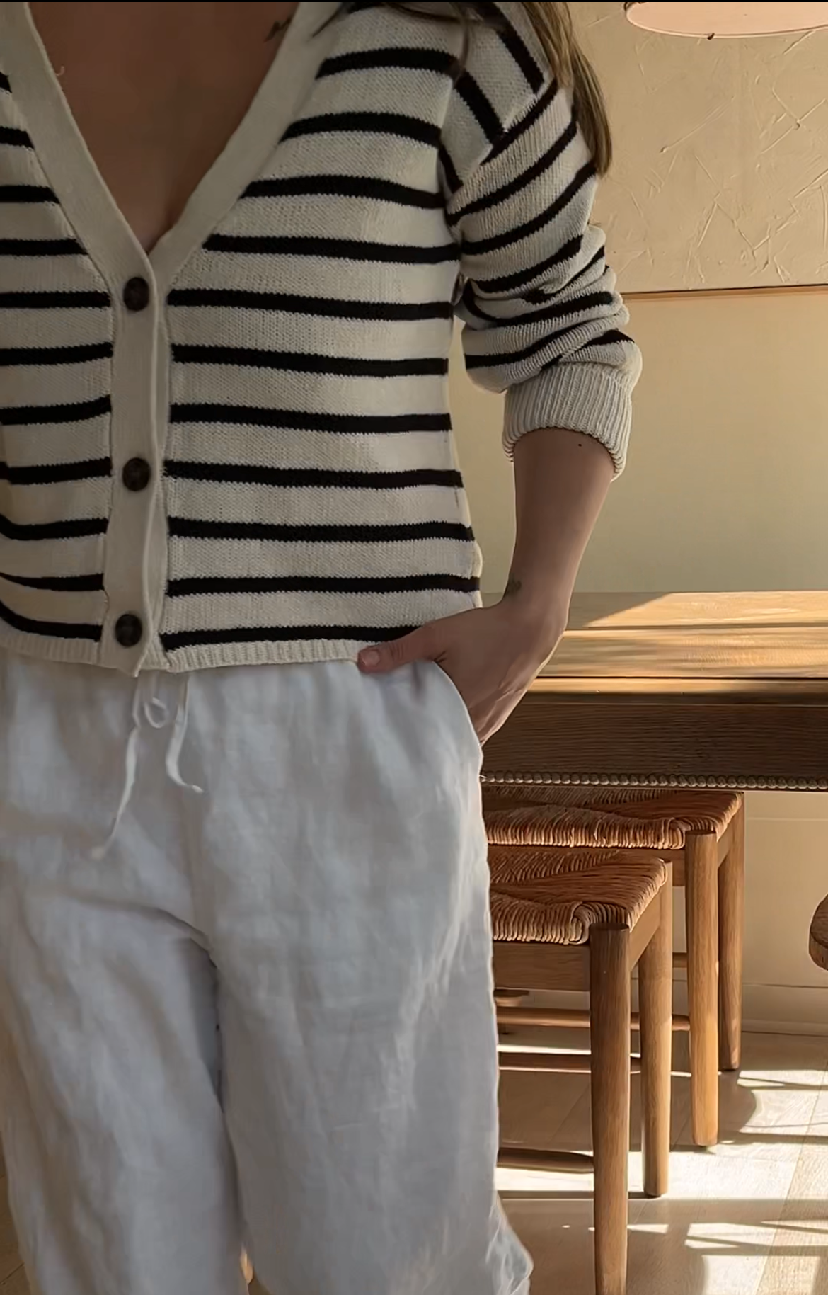 Palmer Striped Cardigan