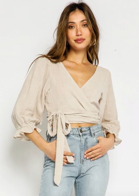 Kaia Wrap Top