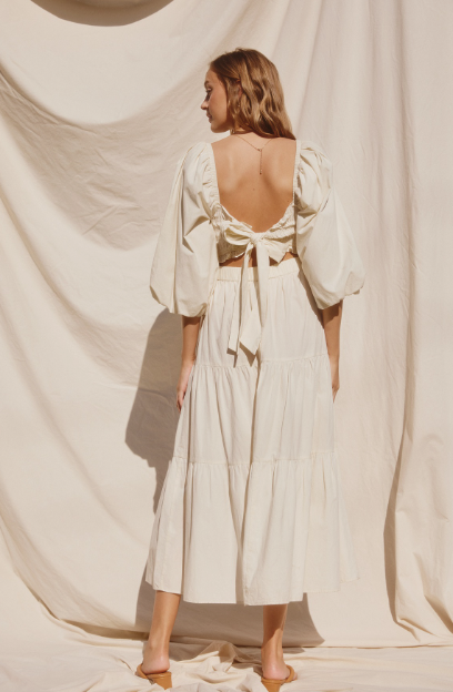 Ivory Cotton Dress - Small Ivory Cotton Dress - Small