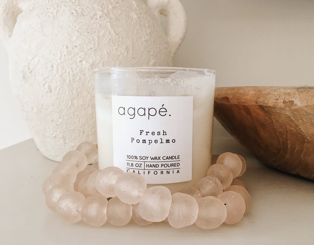 Rose Recycled Glass Beads