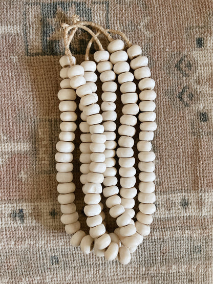 Large White Bone Beads
