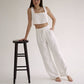 High Waist Linen Trousers