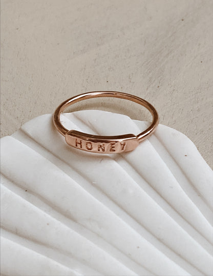 Rose Gold "HONEY" Ring