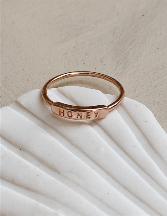 Rose Gold "HONEY" Ring