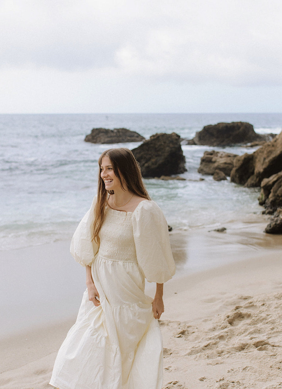 Ivory Cotton Dress - Small Ivory Cotton Dress - Small