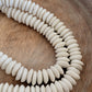 White Glass Saucer Beads