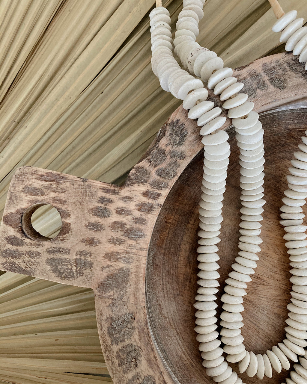 White Glass Saucer Beads